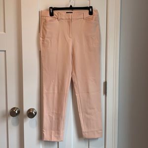 Light pink WHBM slim ankle pants